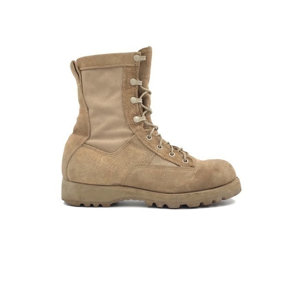Belleville 790g Gore Tex Tan Leather Lace Up Combat Boots Size 6.5